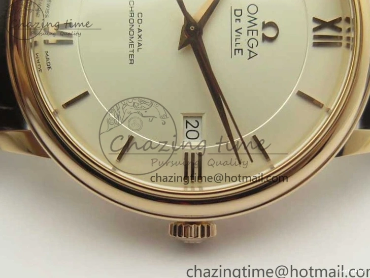 0119 Practical De Ville RG MKF 1:1 Best Edition Silver Dial RG Markers on Brown Leather Strap MIYOTA 9015 V 8049